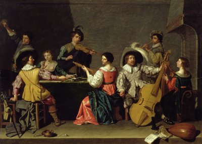 Gruppe von Musikern von Jan van Bijlert or Bylert